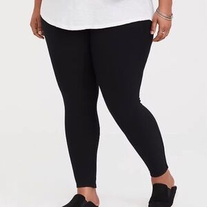 Torrid Leggings Size 00 Pants Black Pull On Comfortable Flattering Fit P…
